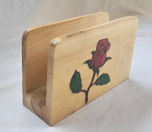 Handcrafted Solid wood Napkin holder