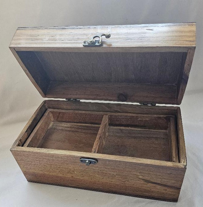 Handcrafted solid Wood Jewelry Box with beauitful lasered image and Removable Tray lot of stoage room