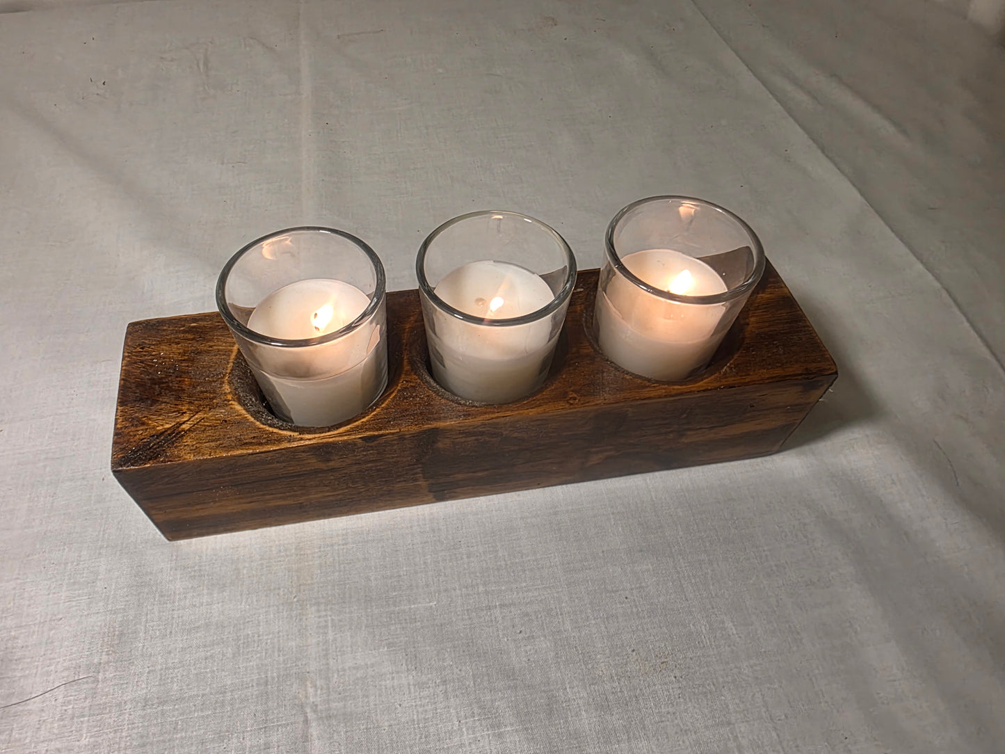 Rustic candle holder