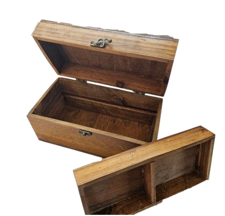 Handcrafted solid Wood Jewelry Box with beauitful lasered image and Removable Tray lot of stoage room
