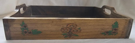 handcrafted solid wood serving tray