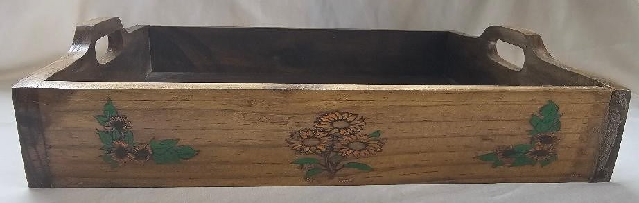 handcrafted solid wood serving tray