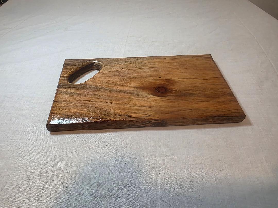 Natural wood grain Bread Board.